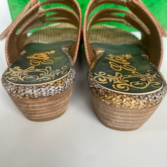 ELITE BY CORKYS Sunny Womens Navy Multi Color Velcro Leather Sandals Size 6 NEW - Picture 9 of 13